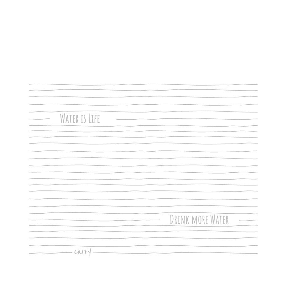 CARRY Glasflasche – Water is Life 1,0 L