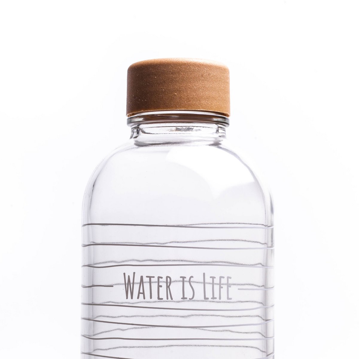 CARRY Glasflasche – Water is Life 1,0 L