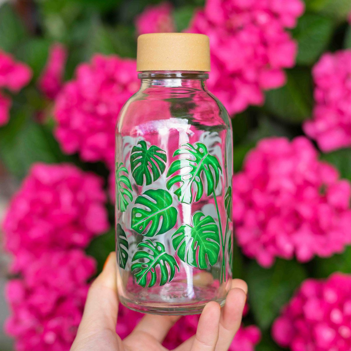 CARRY Glasflasche – Green Living 0,4 L