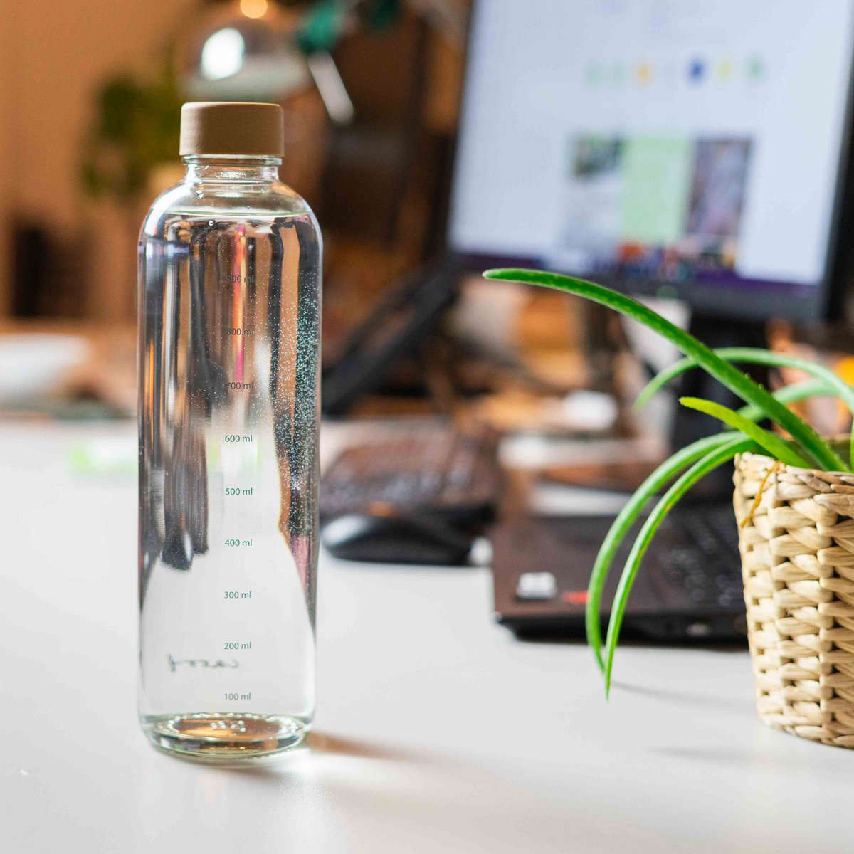 CARRY Glasflasche – Hydration Booster 1,0 L