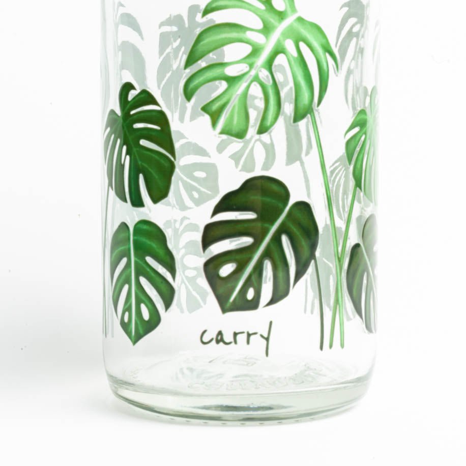 CARRY Glasflasche – Green Living 0,4 L