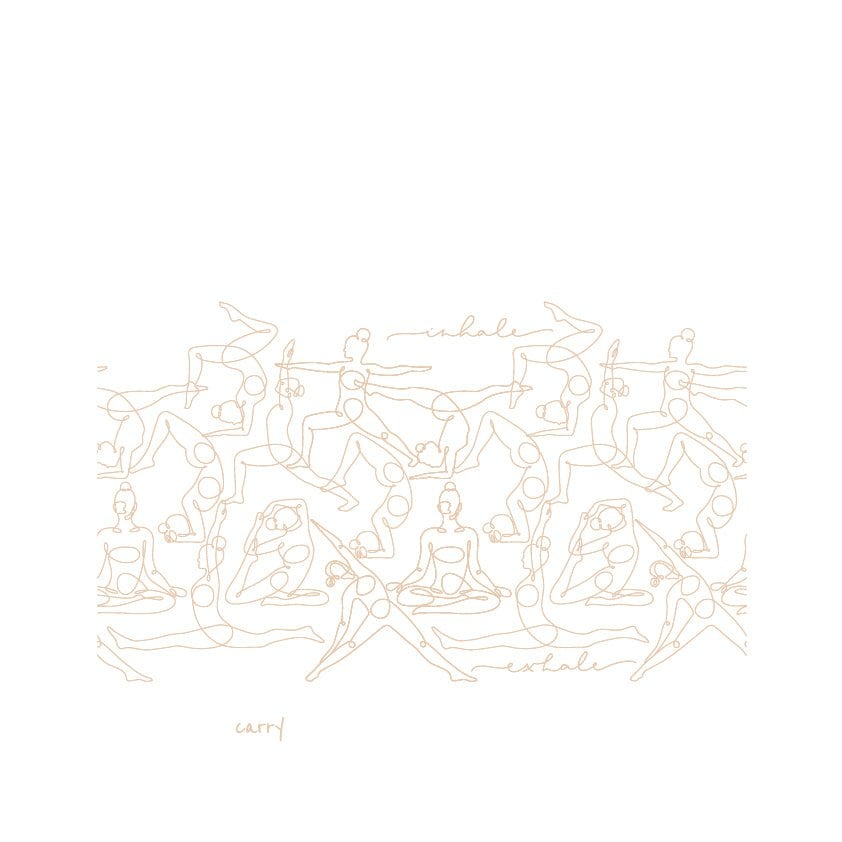 CARRY Glasflasche – Inhale & Exhale 0,7 L