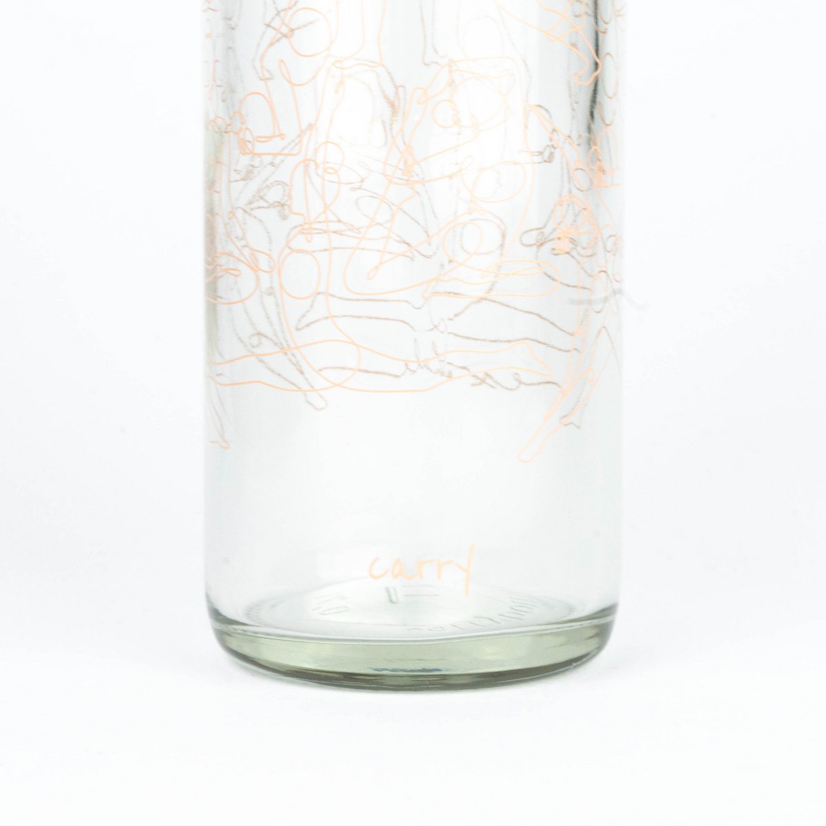 CARRY Glasflasche – Inhale & Exhale 0,7 L