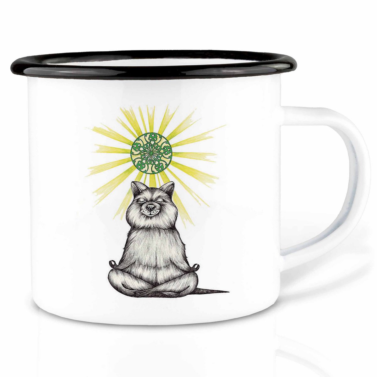 Emaille Tasse 300 und 500 ml – Yogibär