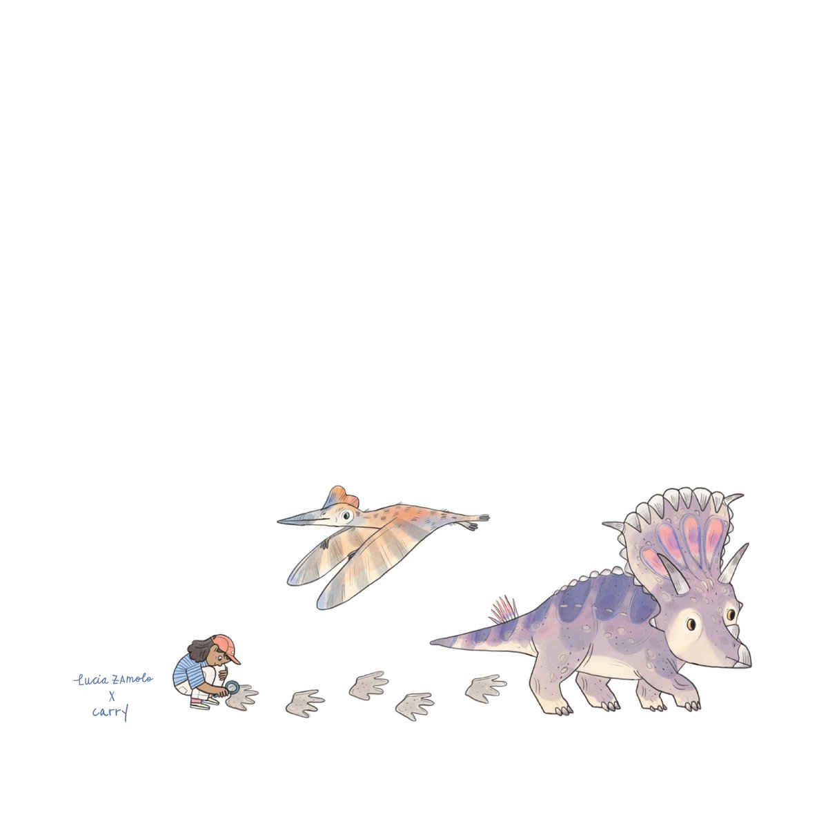 CARRY Glasflasche – Little Dino 0,4 L