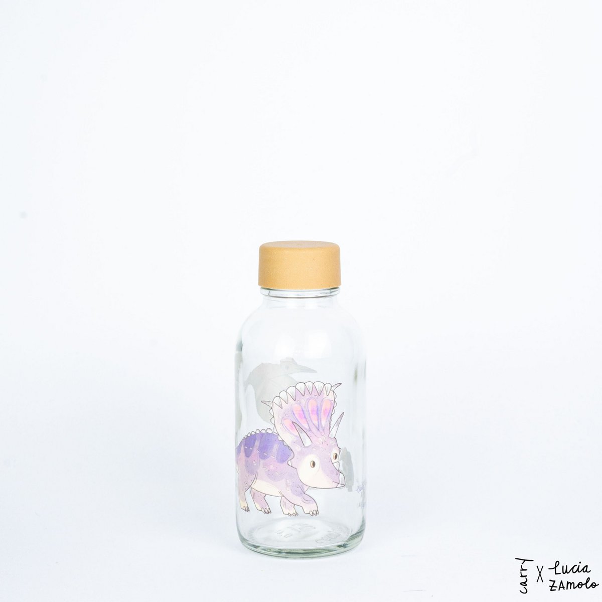 CARRY Glasflasche – Little Dino 0,4 L