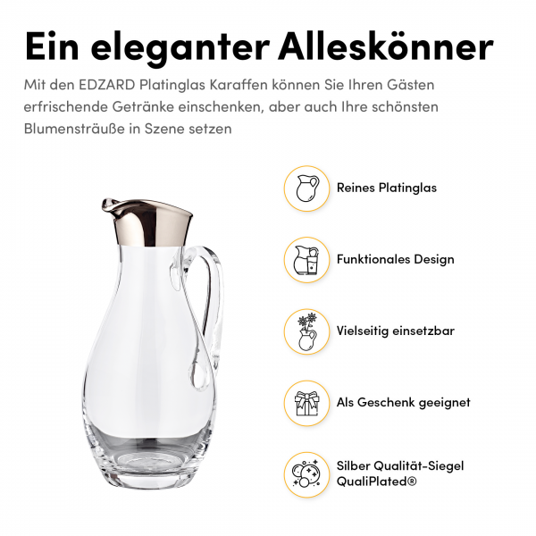 Mundgeblasener Glaskrug 1,8 L