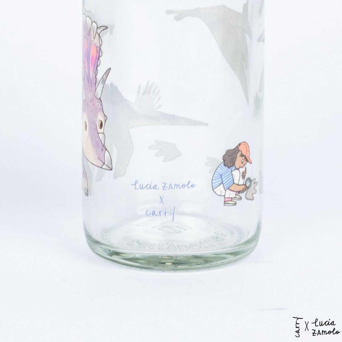 CARRY Glasflasche – Little Dino 0,4 L