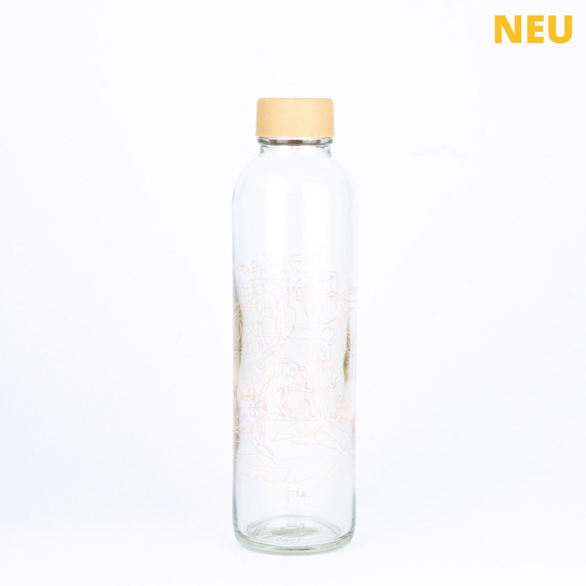 CARRY Glasflasche – Inhale & Exhale 0,7 L