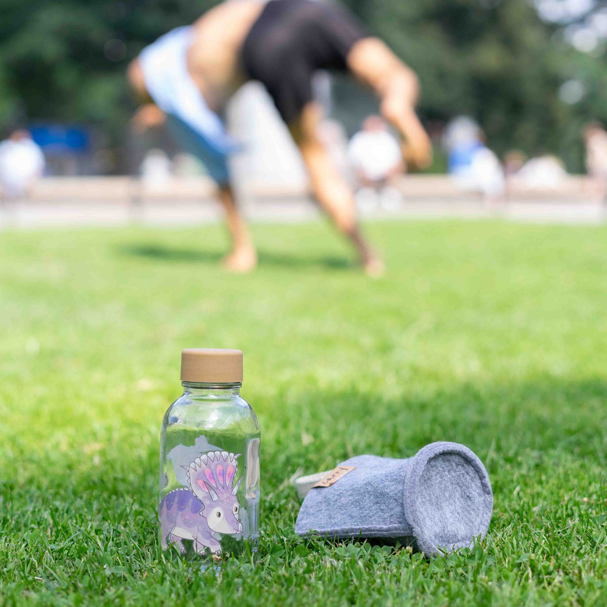 CARRY Glasflasche – Little Dino 0,4 L