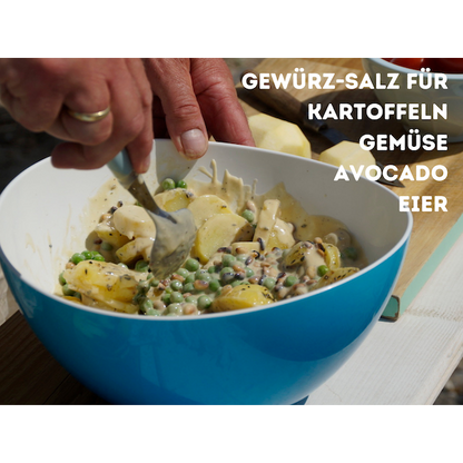 Reise Gewürzset kaufen von Strandküche mit Gewürz-Salz für Kartoffeln, Gemüse, Avocado und Eier